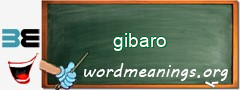 WordMeaning blackboard for gibaro
